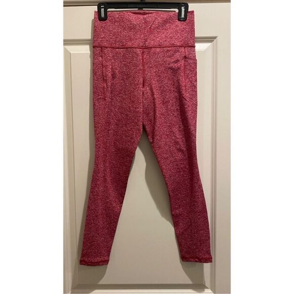 Athleta Salutation Stash Pocket Softluxe Tight Red M - Picture 3 of 5